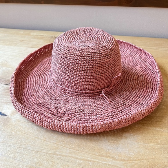 SANS ARCIDET MAGNOLIA HAT WIDE BRIM BEACHY COASTAL GRANDMA TRADITIONAL HANDMADE - Picture 11 of 13